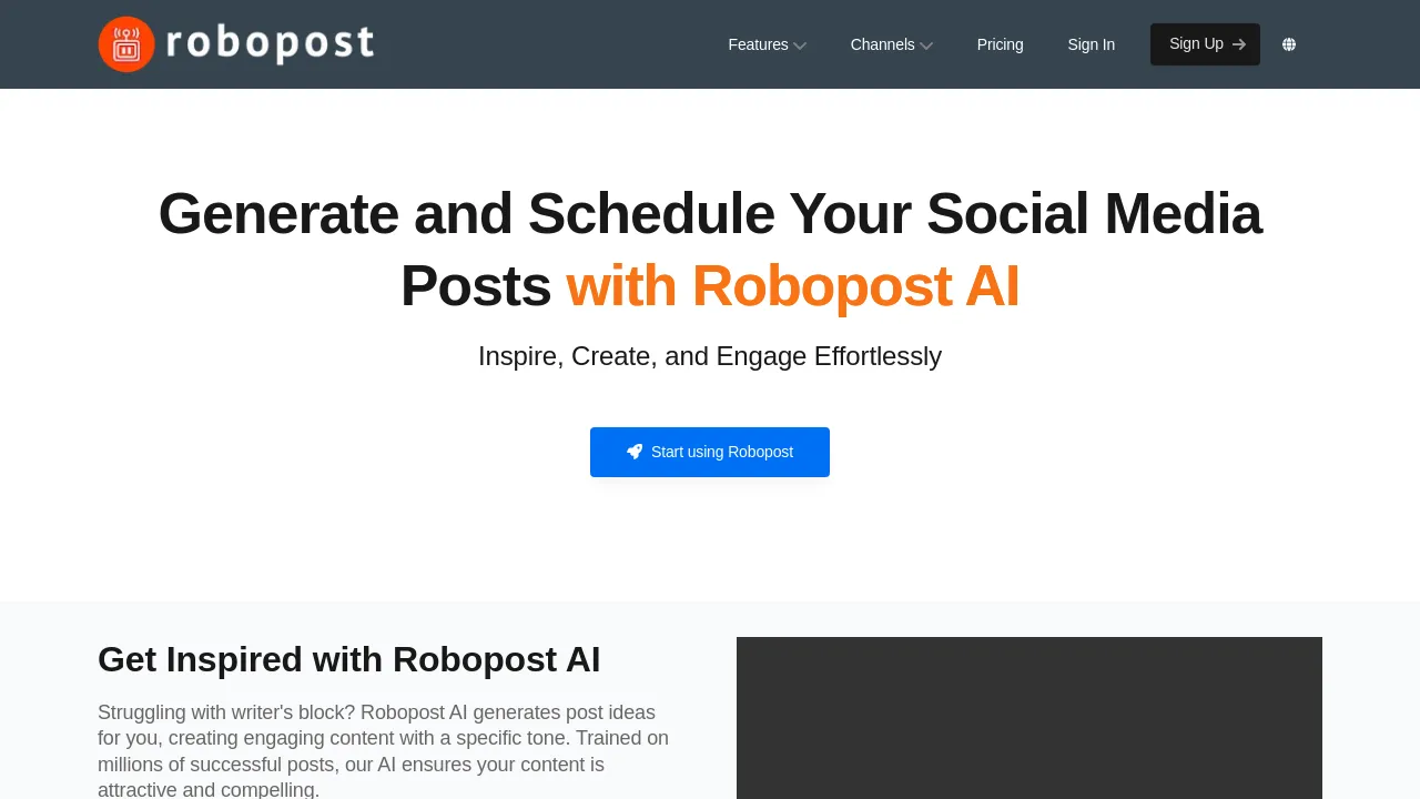 Robopost AI screenshot