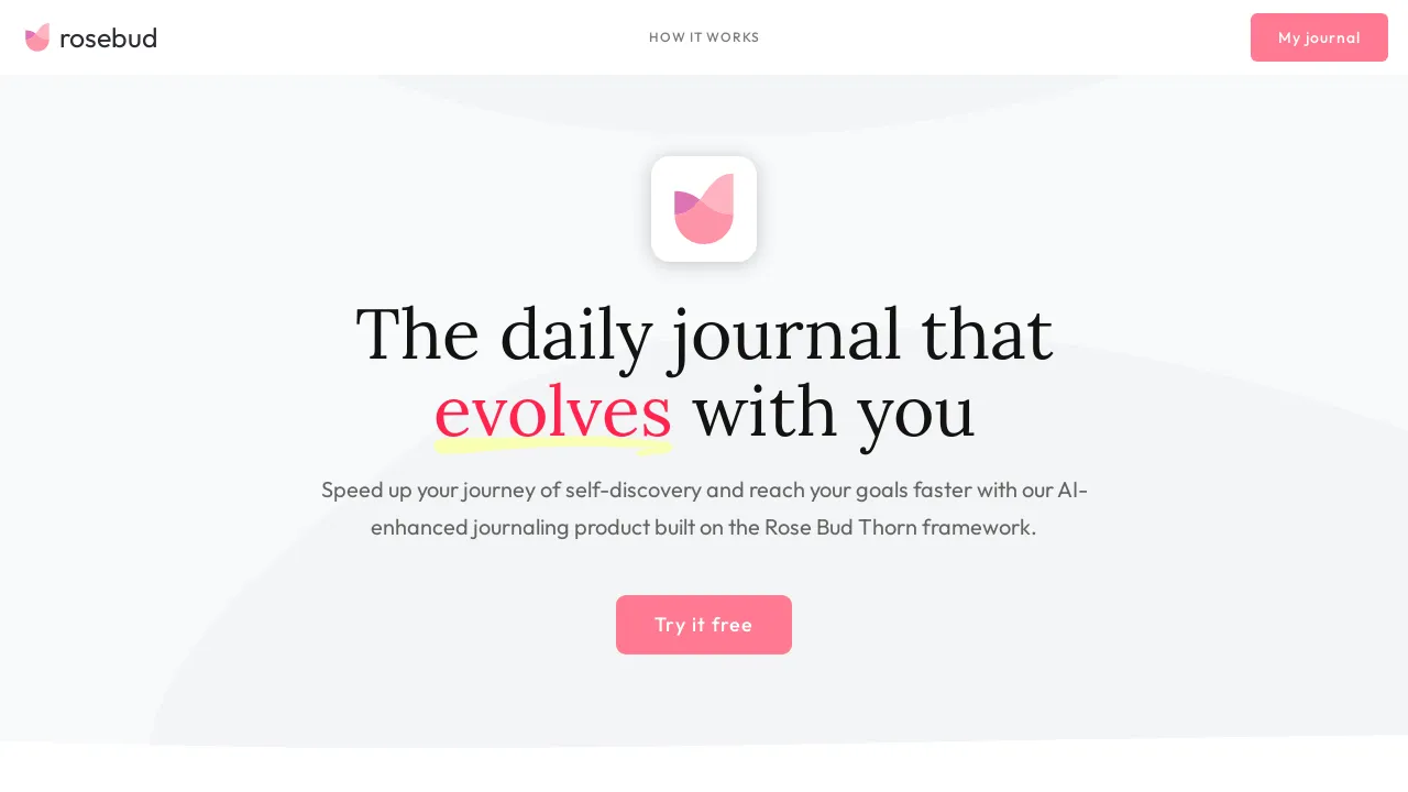 Rosebud Journal screenshot