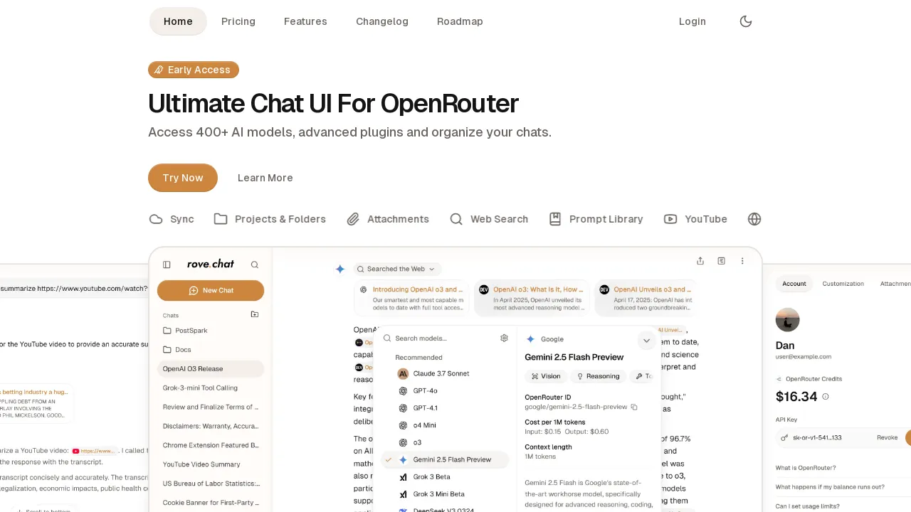 Rove.chat screenshot