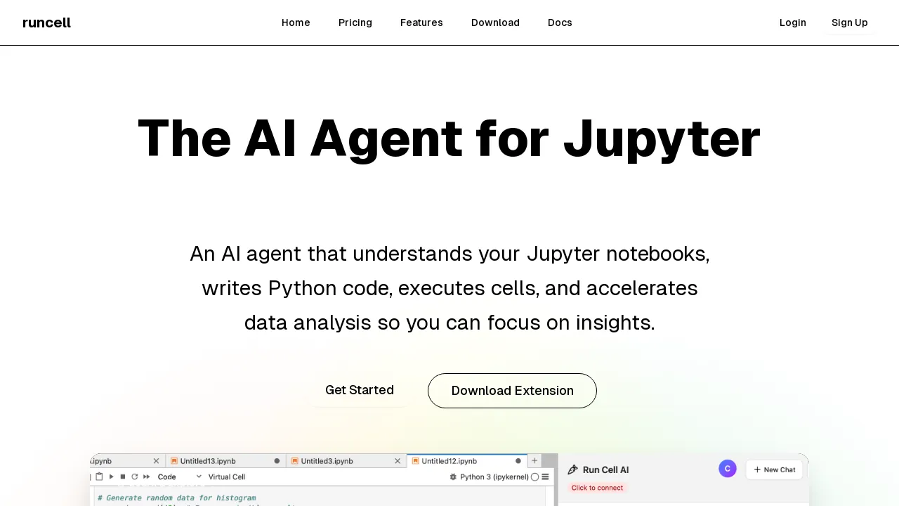 Runcell - Data Science AI Agent in Jupyter
