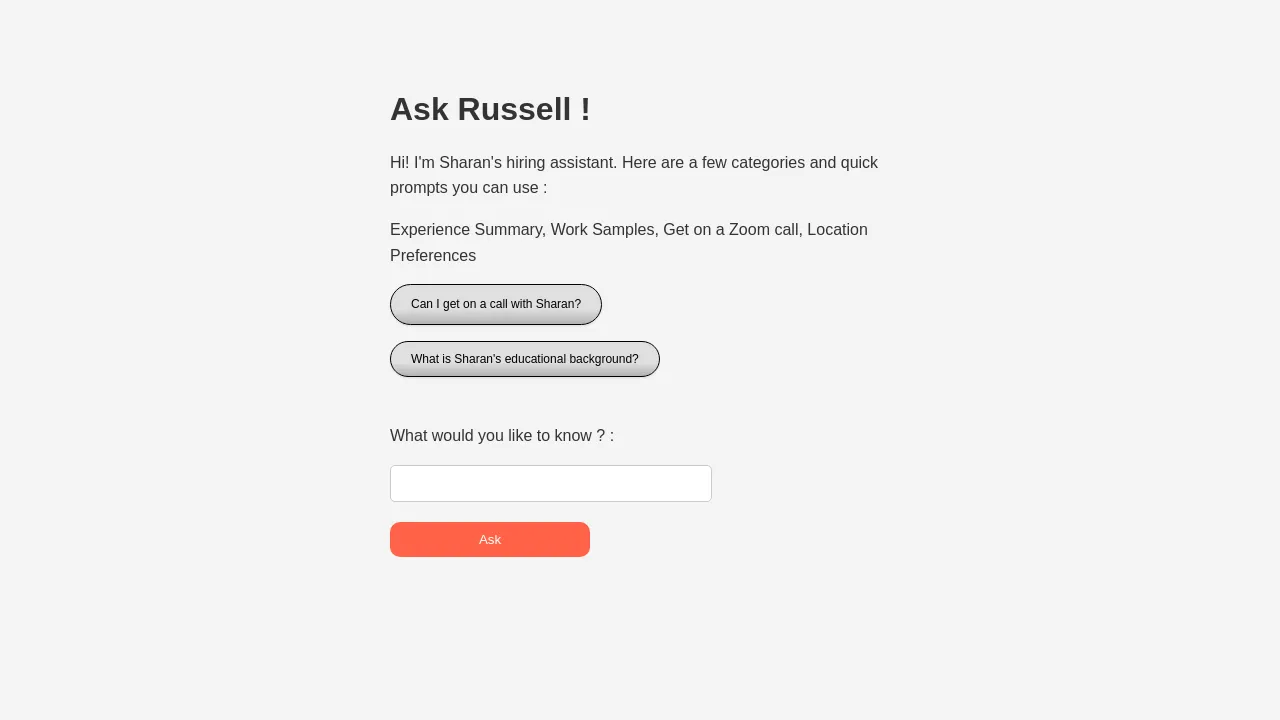 Russell screenshot