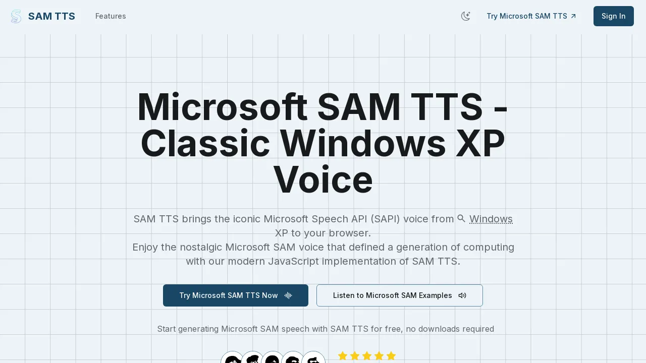 SAM TTS - Microsoft SAM Text to Speech screenshot