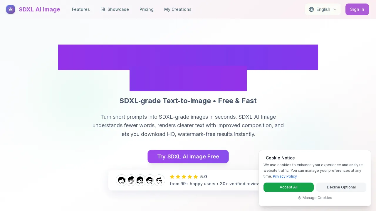 SDXL AI Image: AI Image Generator & Creative Platform - BestofAI
