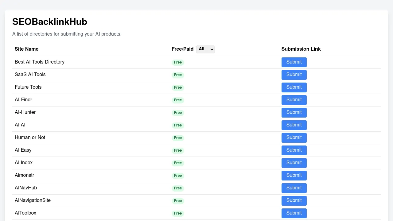 SEO BackLink Hub