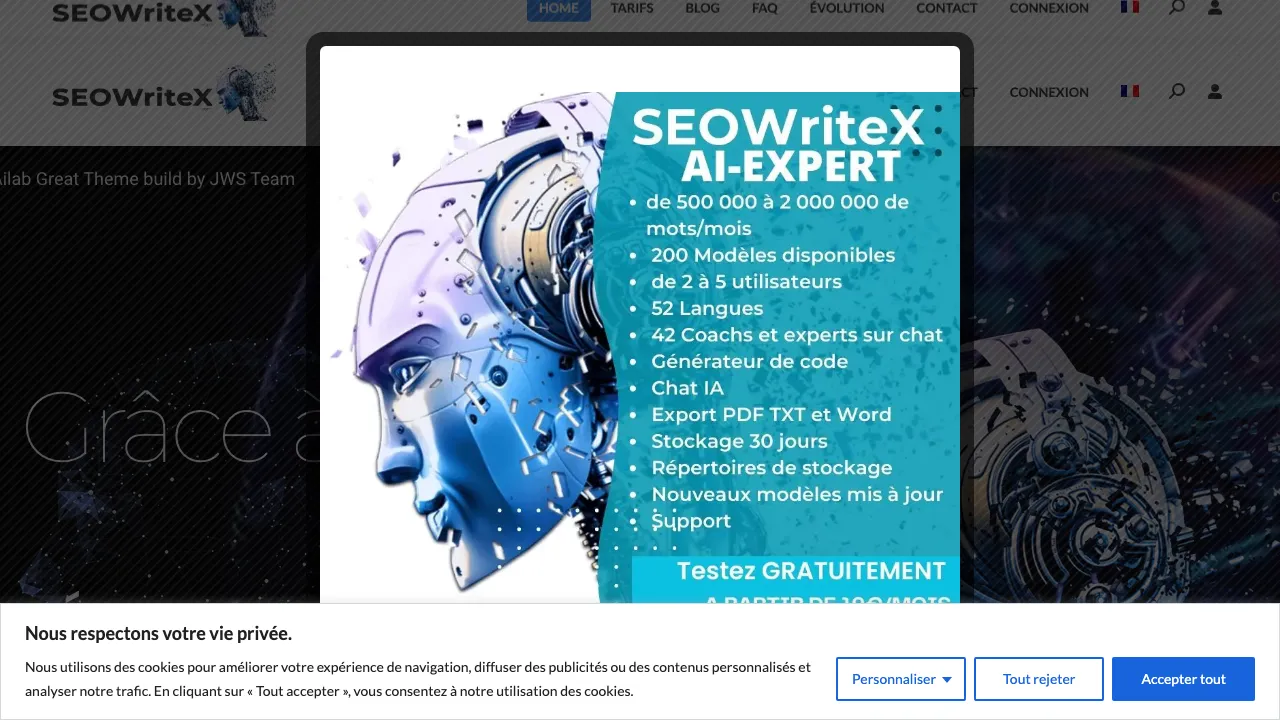 SEOWriteX screenshot