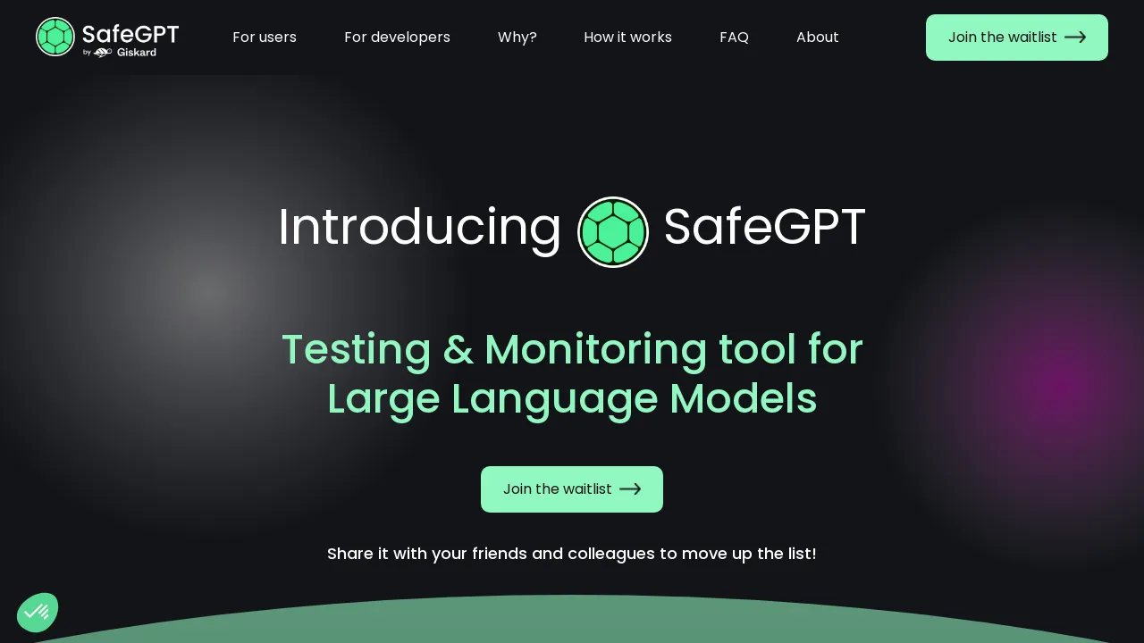 SafeGPT screenshot