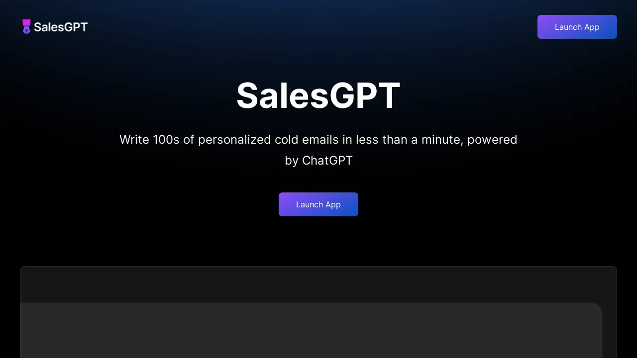 SalesGPT.xyz screenshot