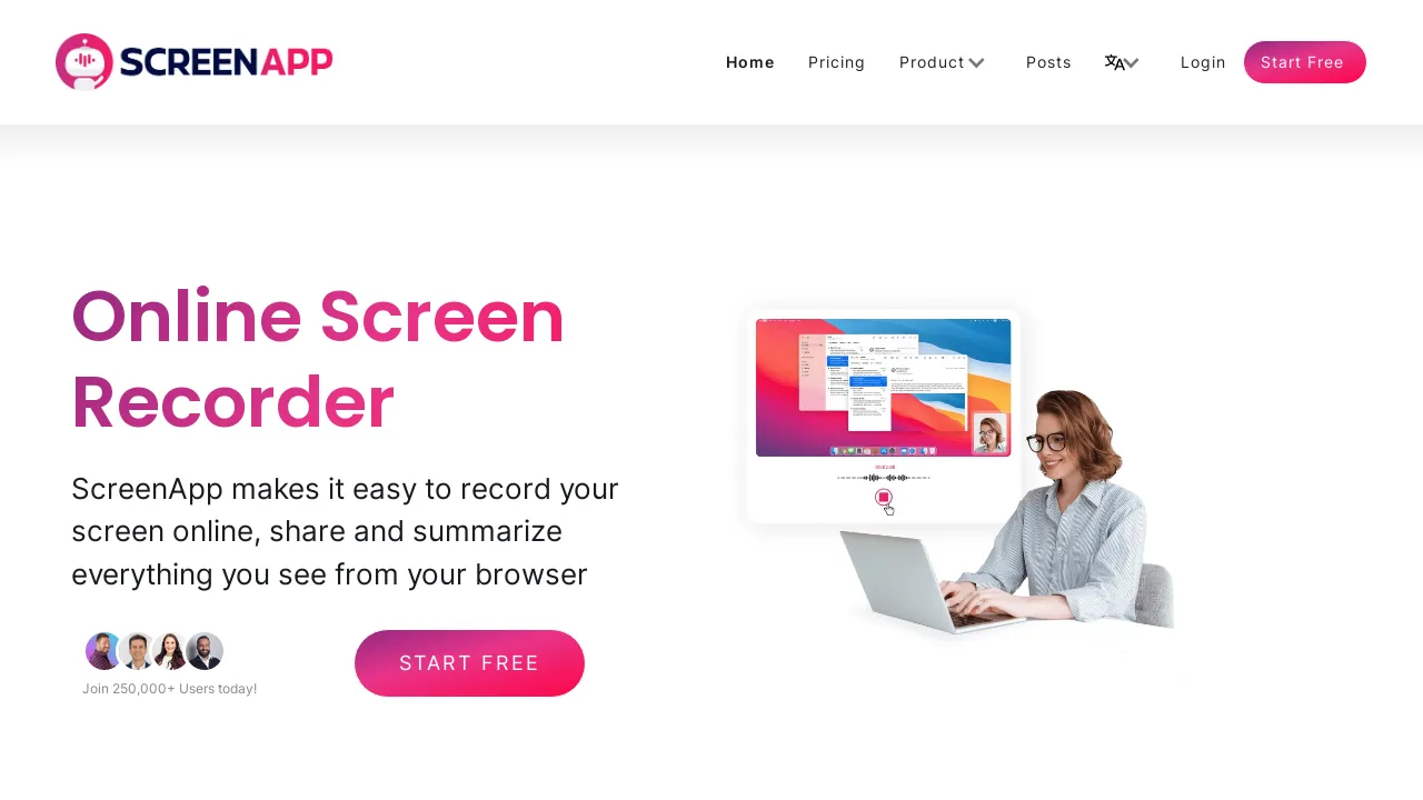 ScreenApp screenshot