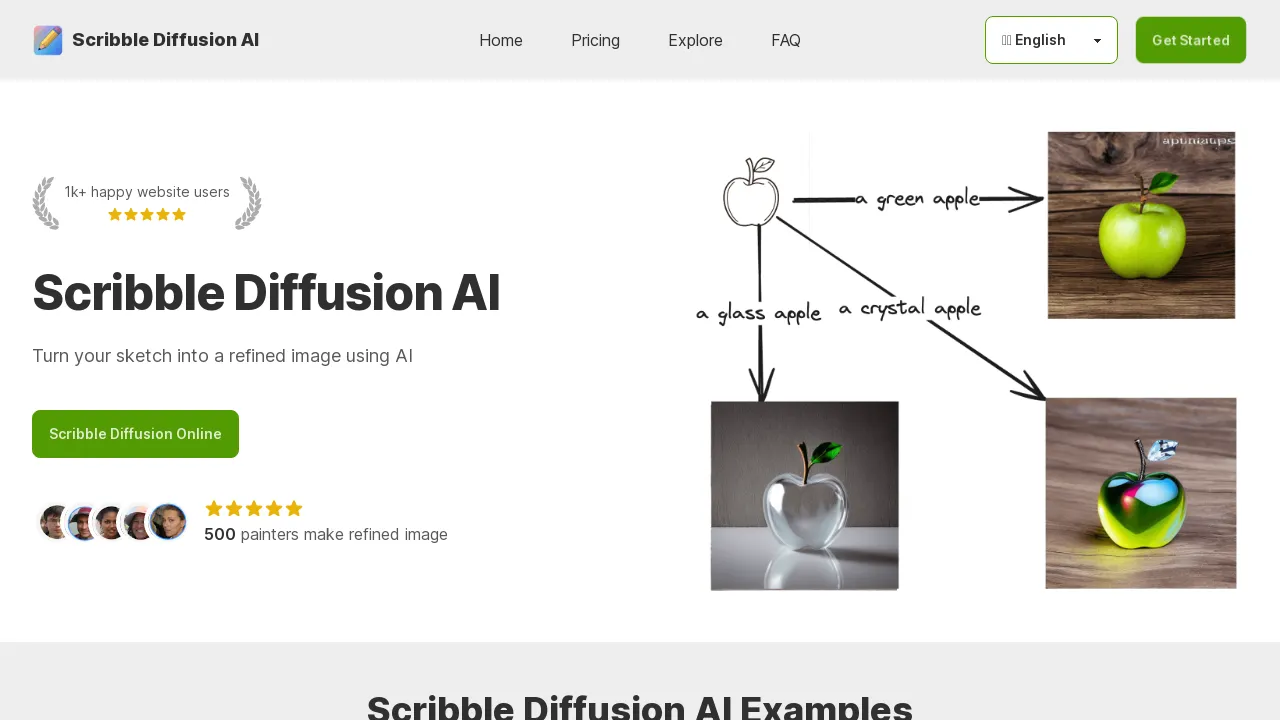 Scribble Diffusion AI screenshot