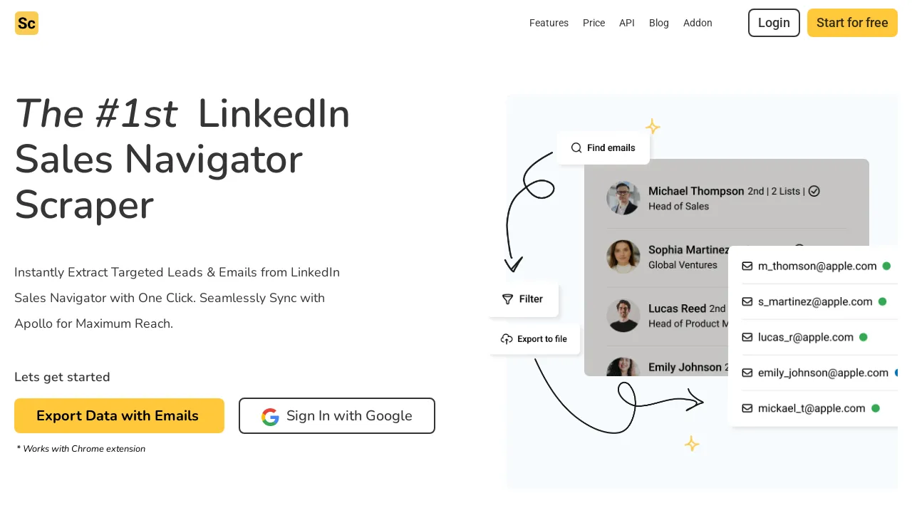 Scrupp: #1 LinkedIn Sales Navigator Scraper