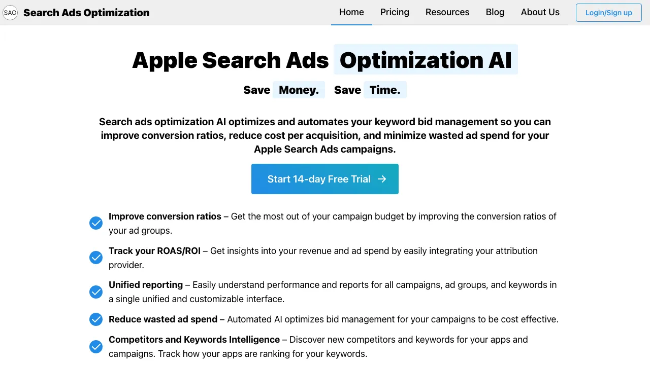 Search Ads Optimization AI screenshot