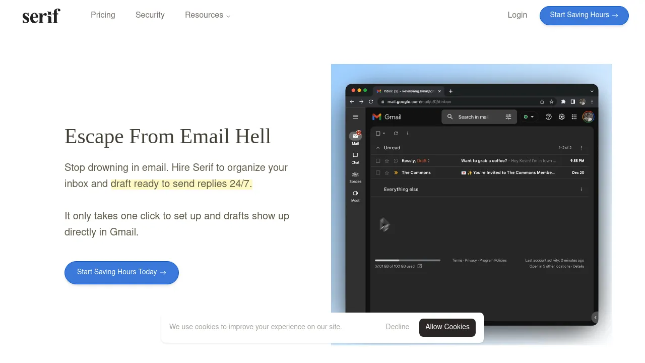 Serif screenshot