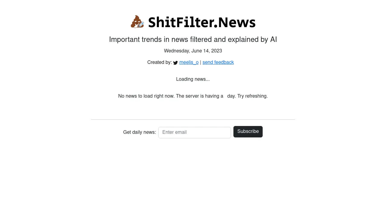 ShitFilter.News screenshot