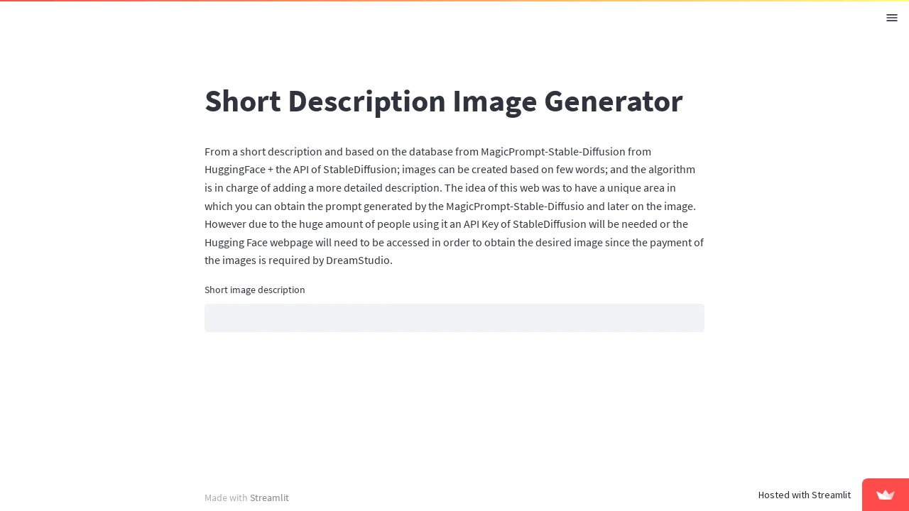 Short Description Images screenshot