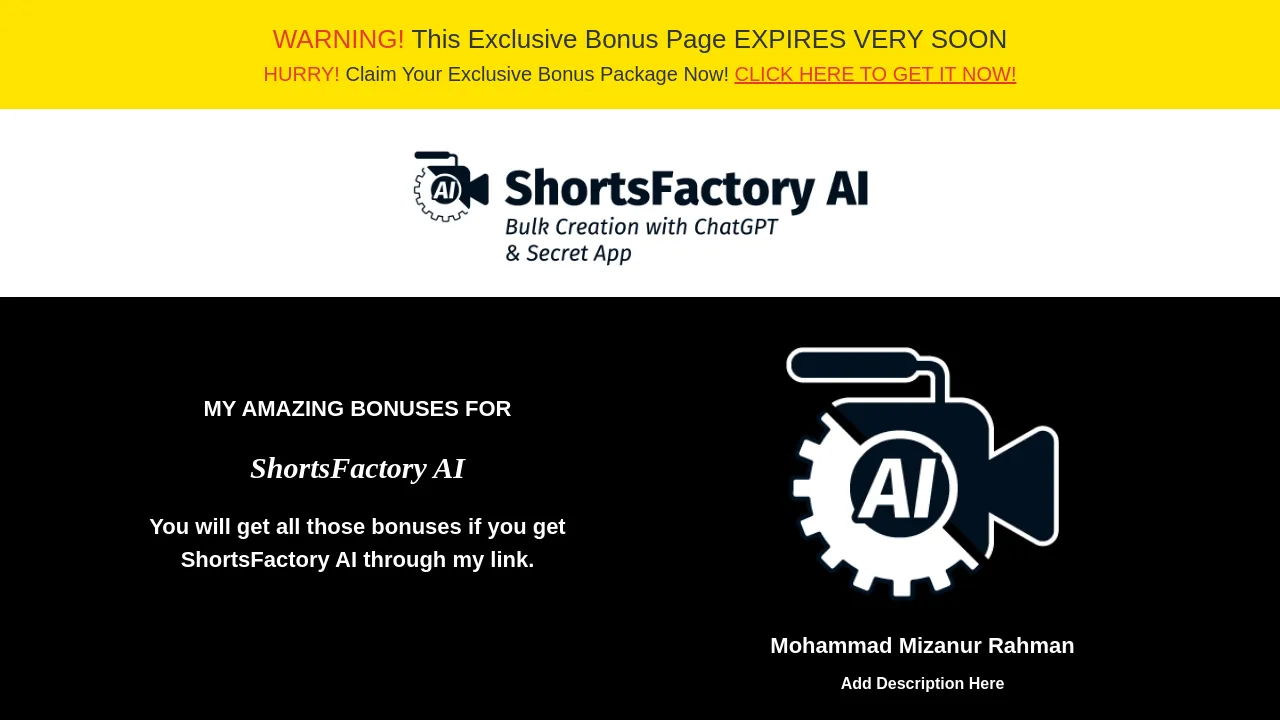 Shorts Factory AI screenshot