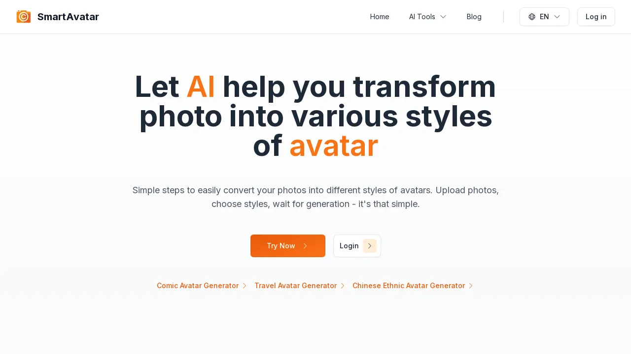 Simple steps to easily convert your photos into different avatar styles.