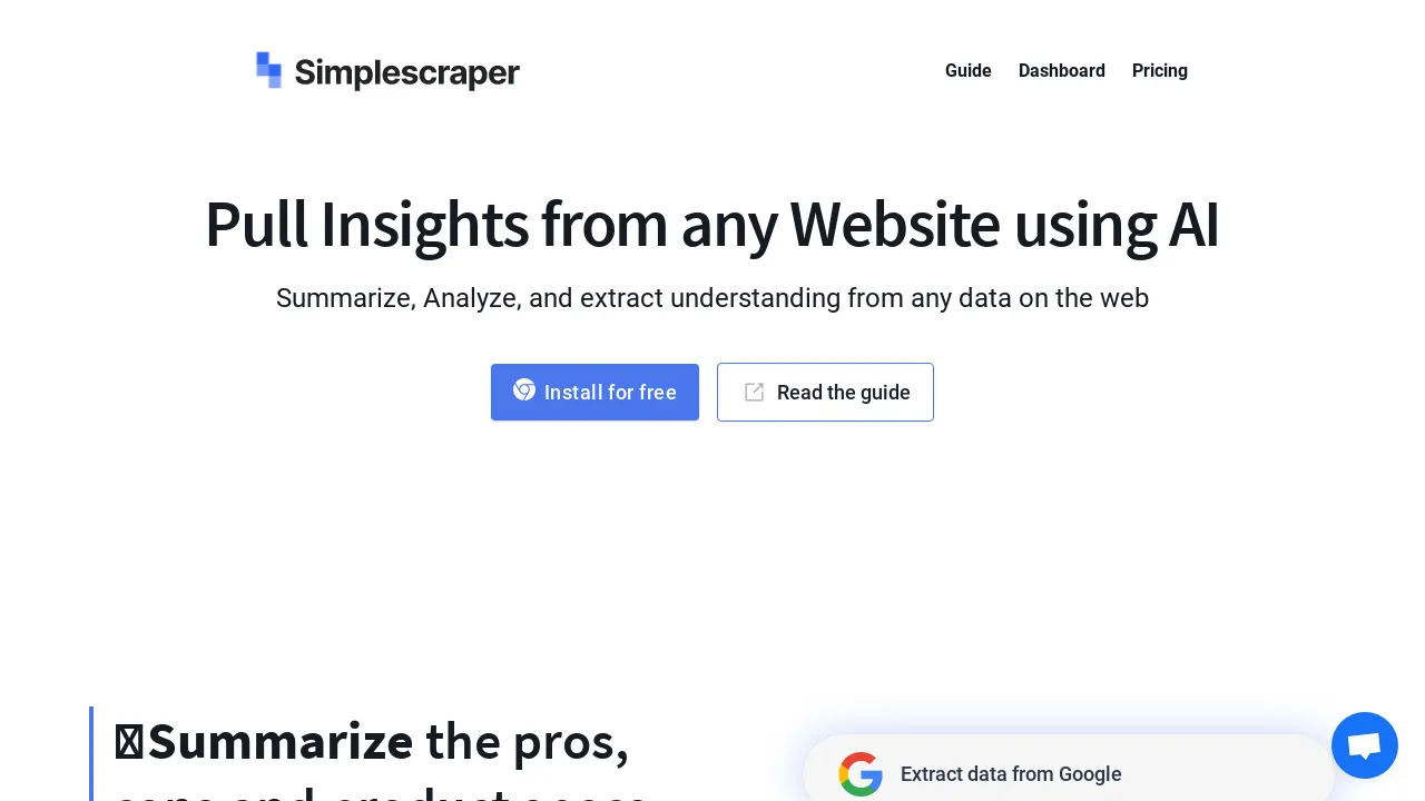 Simplescraper screenshot