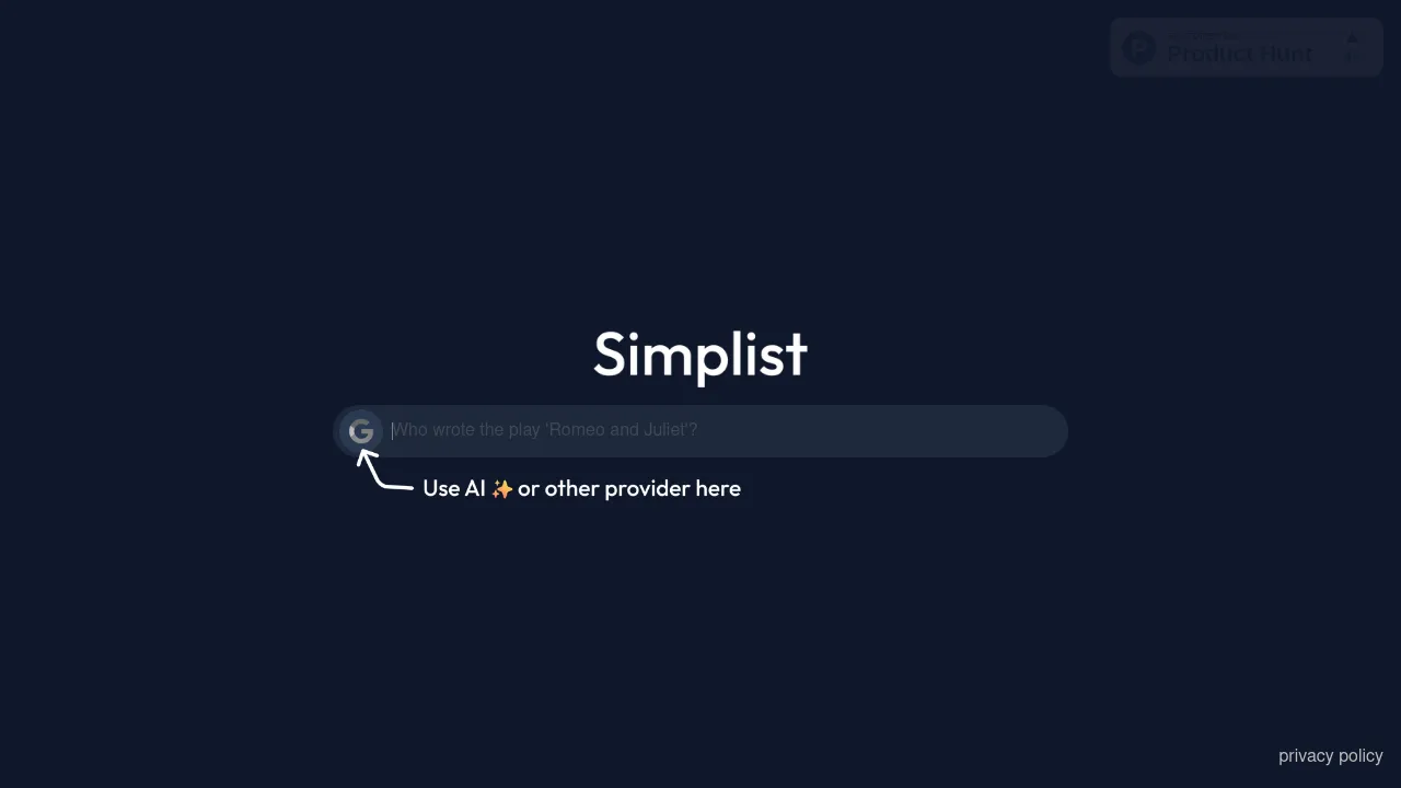 Simplist screenshot