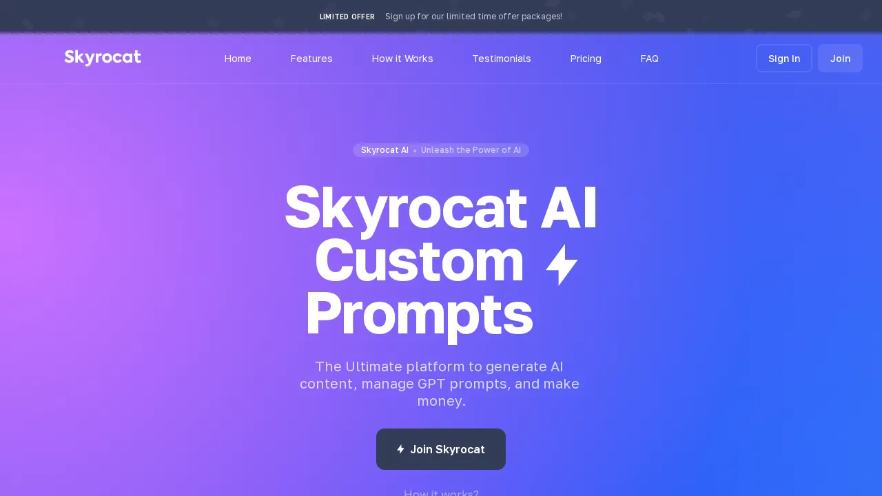 Skyrocat screenshot