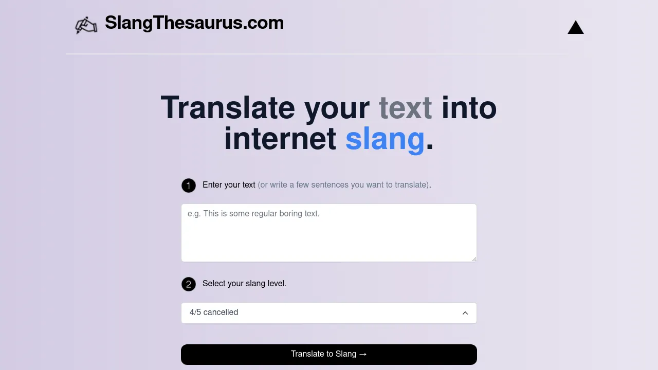Slang Translator screenshot
