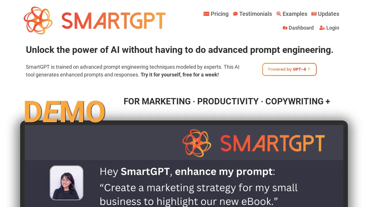 SmartGPT screenshot