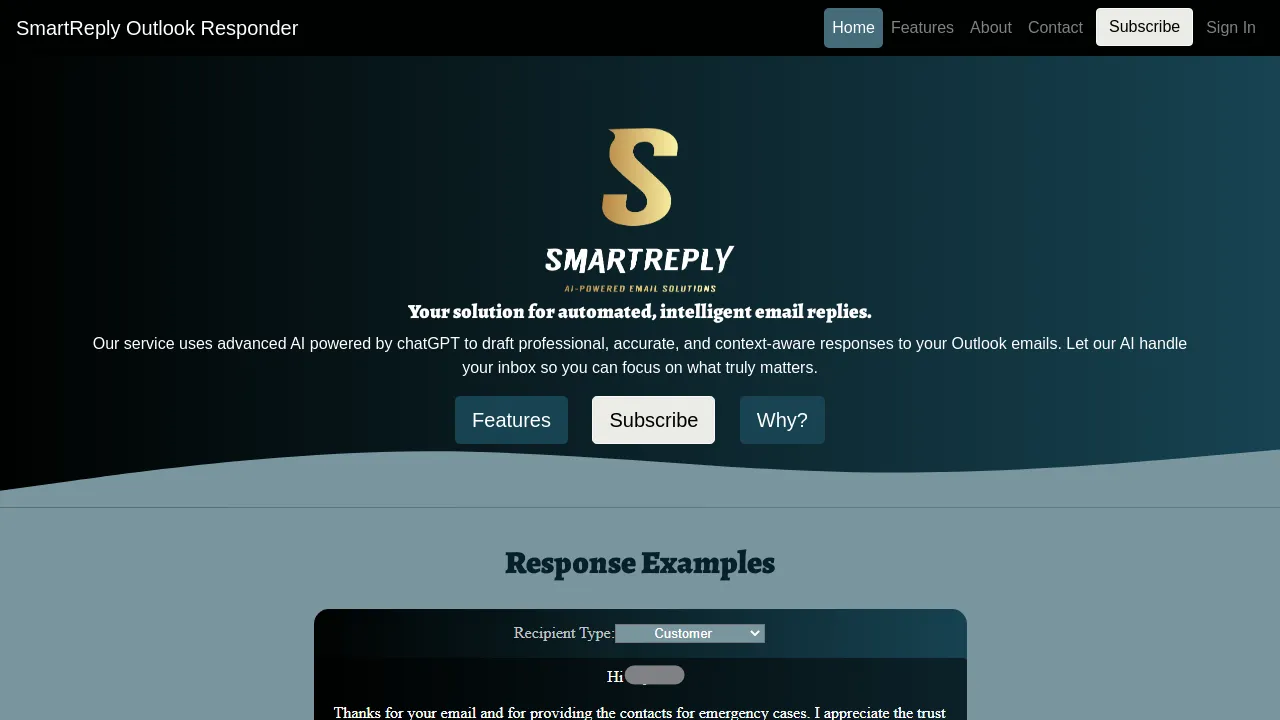 SmartReply screenshot