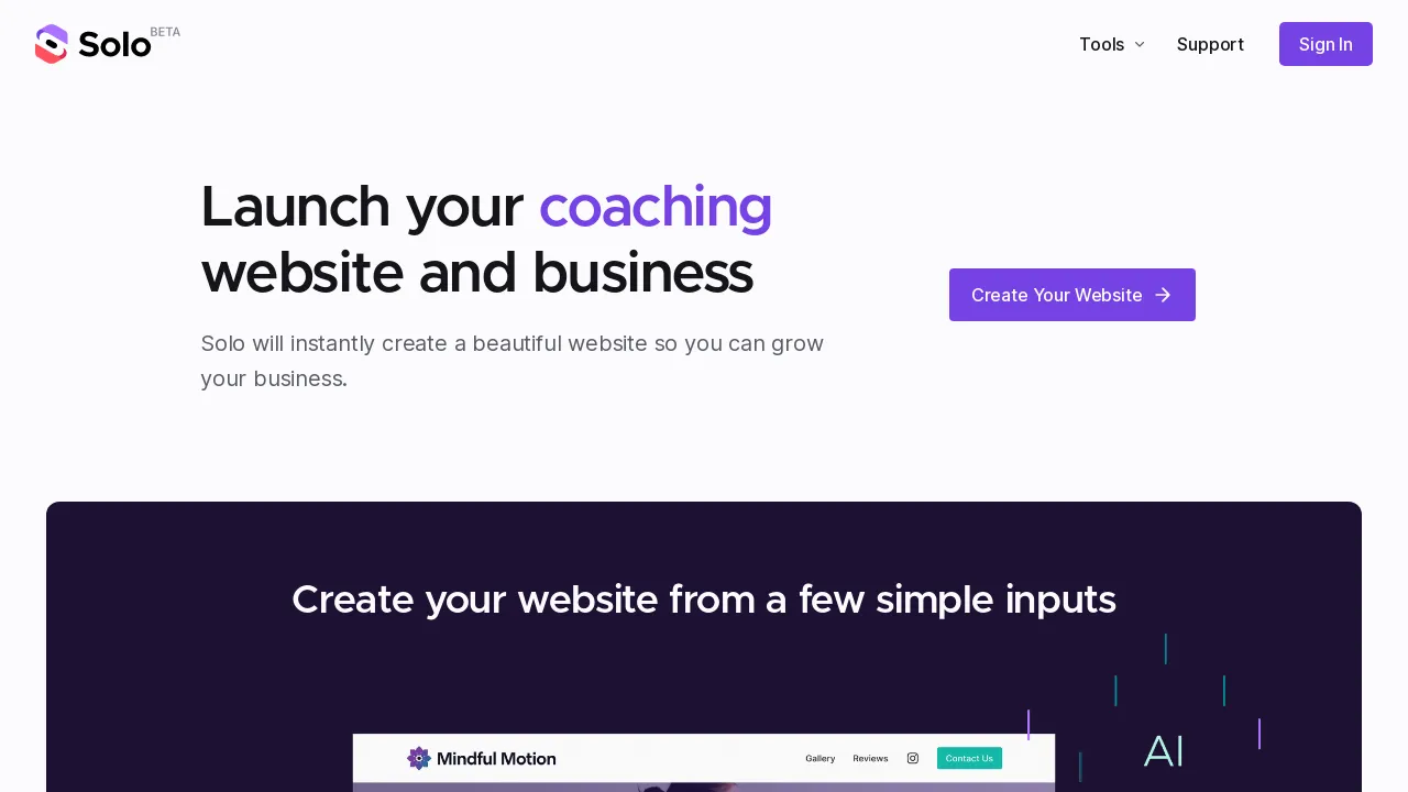 Solo AI Website Creator
