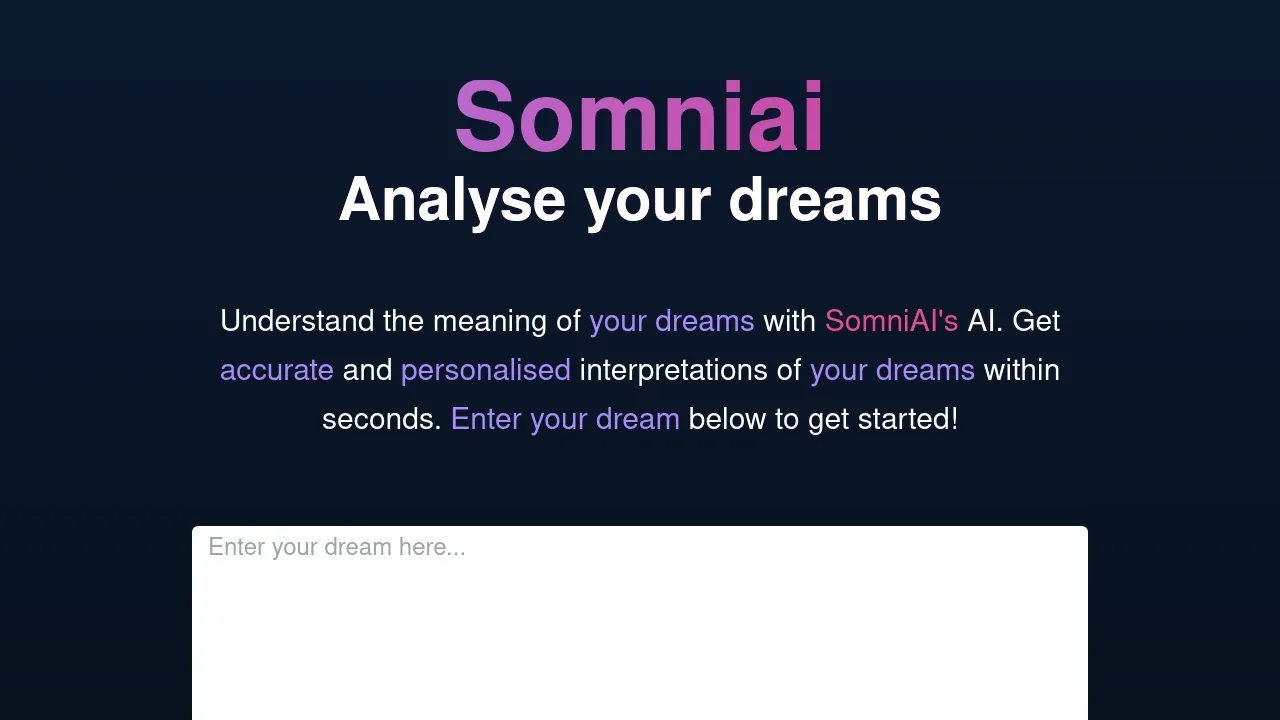 SomniAI screenshot