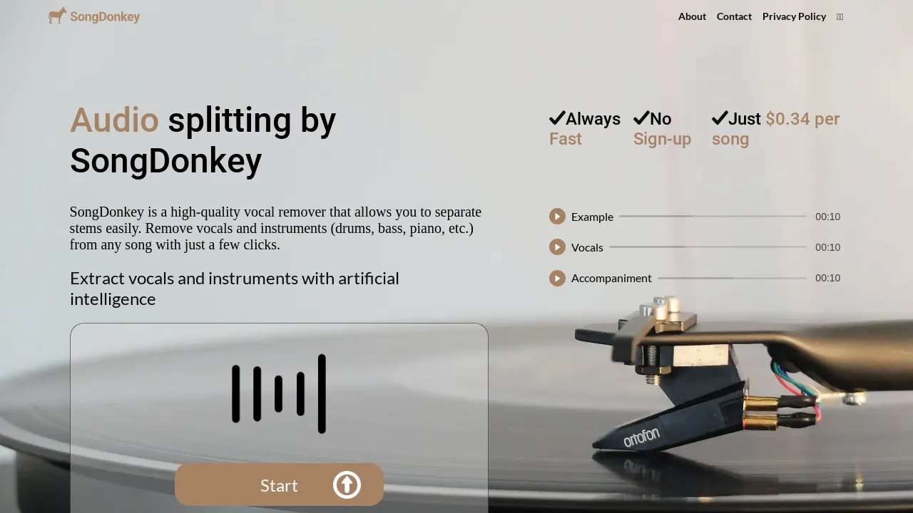 Songdonkey screenshot