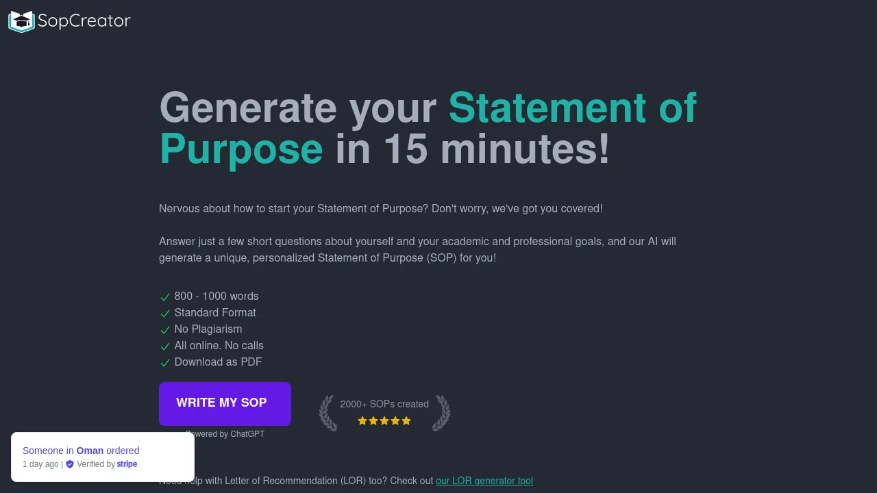 SopCreator screenshot