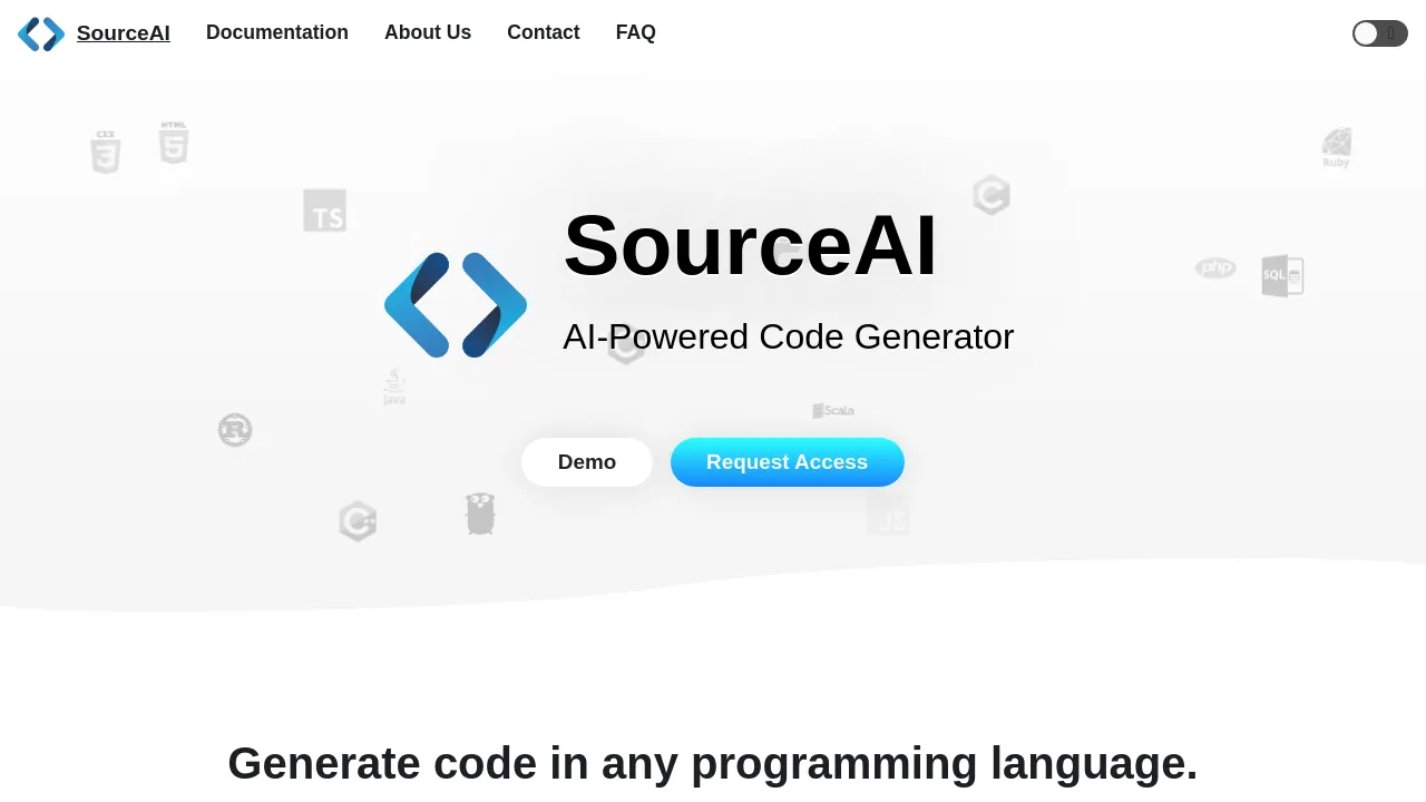 SourceAI screenshot