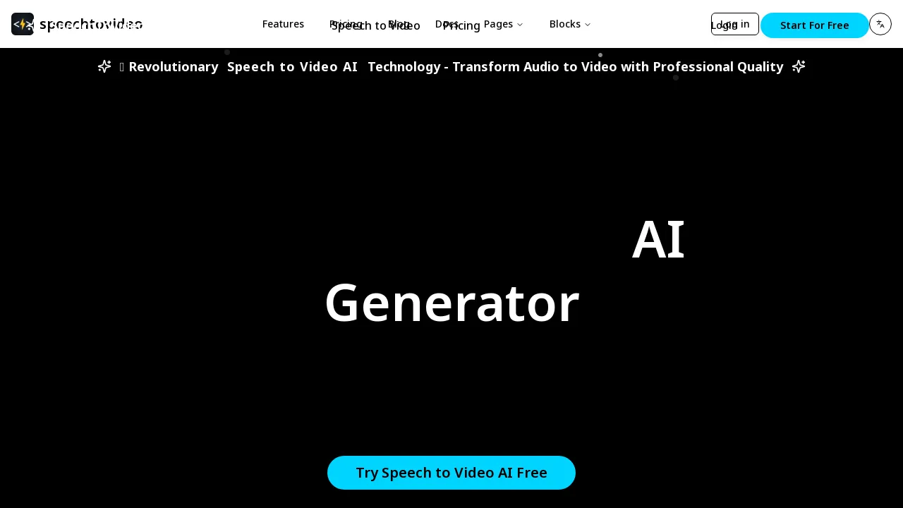 Speech to Video AI Generator - BestofAI