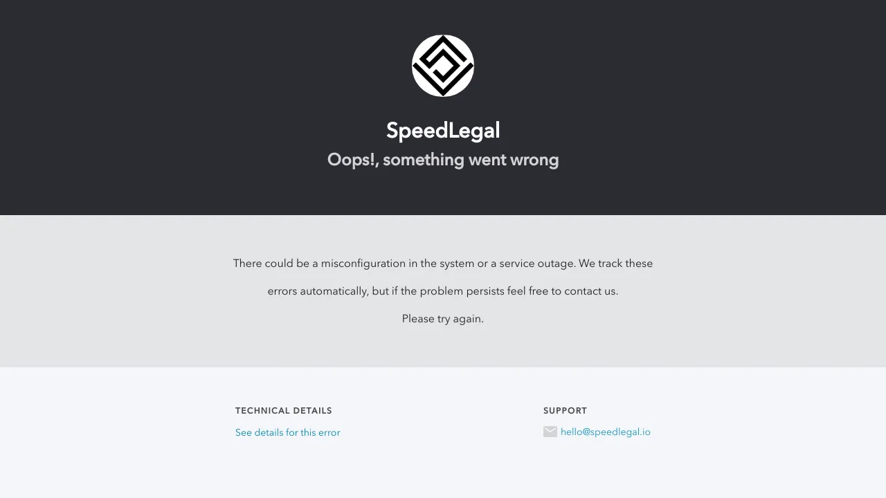 SpeedLegal screenshot