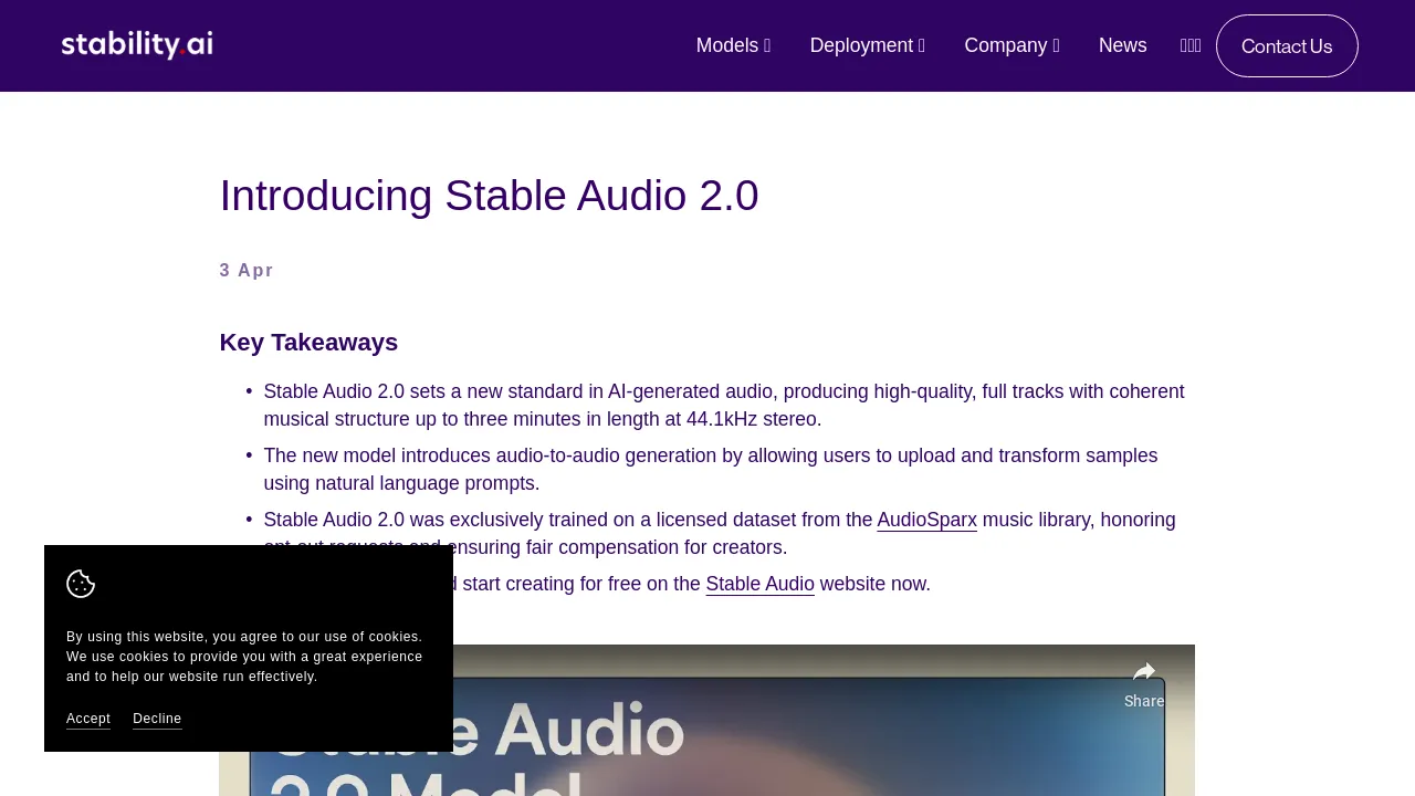 Stable Audio 2.0 screenshot