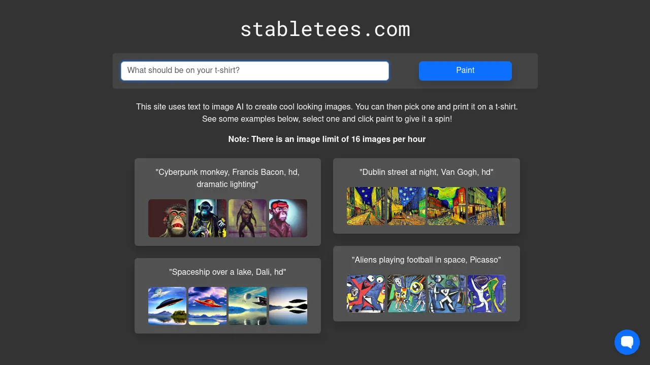 Stabletees screenshot