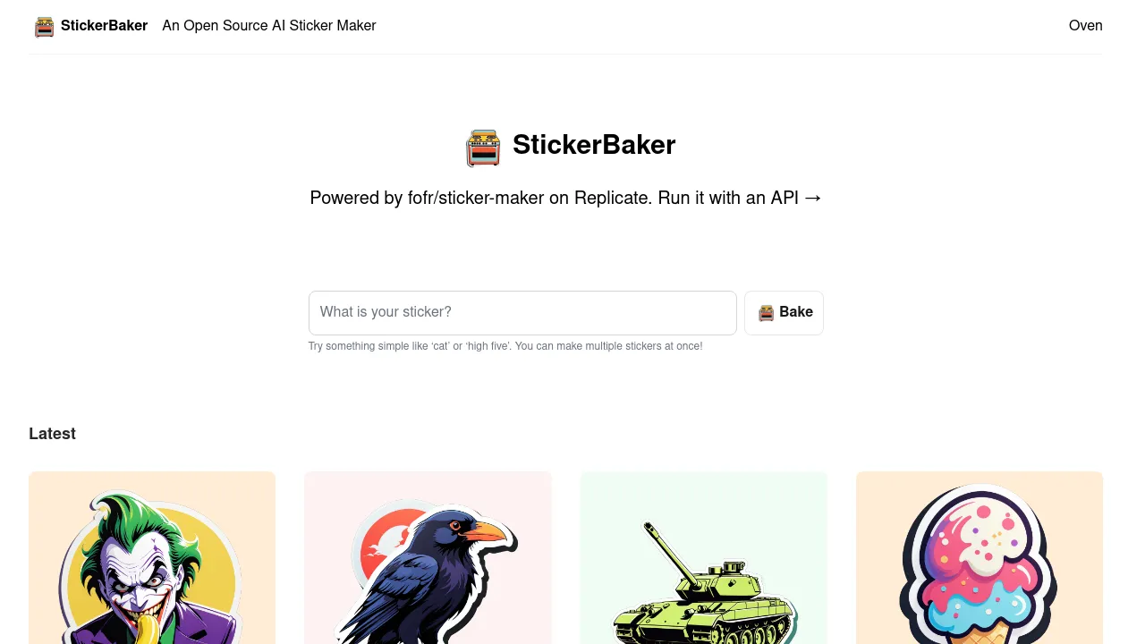 StickerBaker screenshot