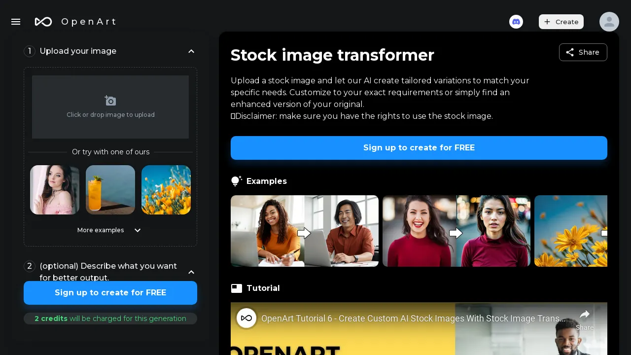 Stock Image Transformer screenshot