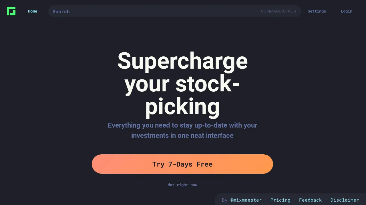 Stockstack screenshot
