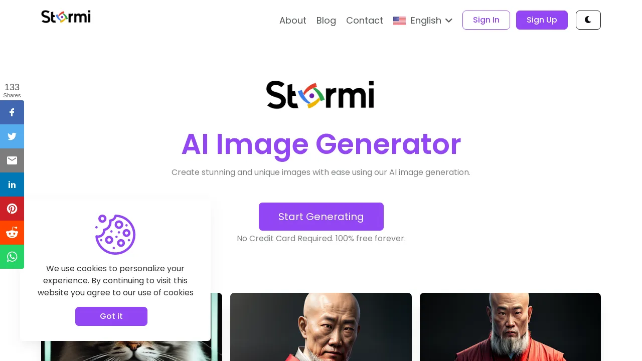 Stormi AI screenshot