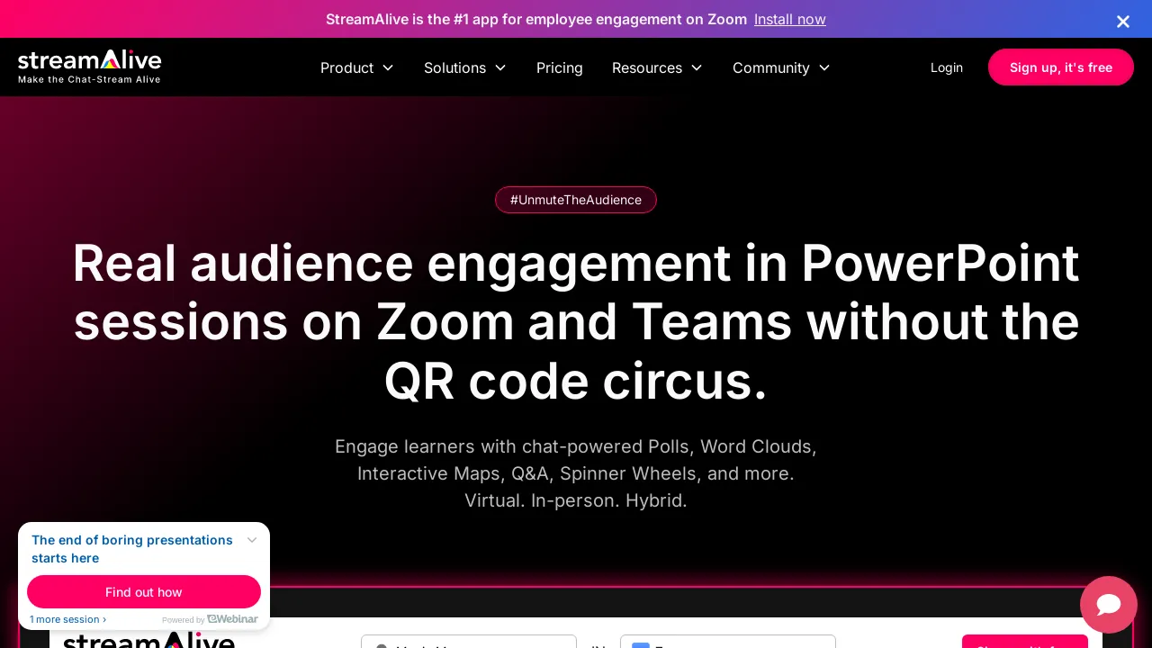 StreamAlive - AI-powered audience interactions