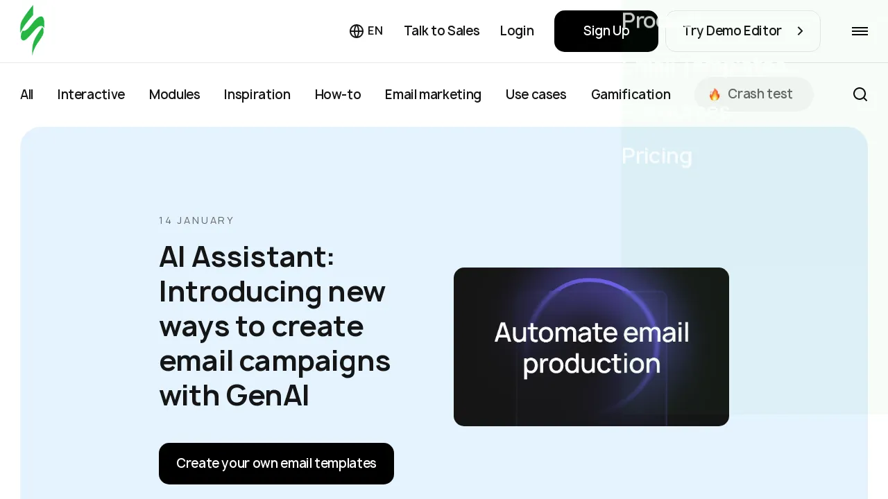 Stripo’s AI Assistant screenshot