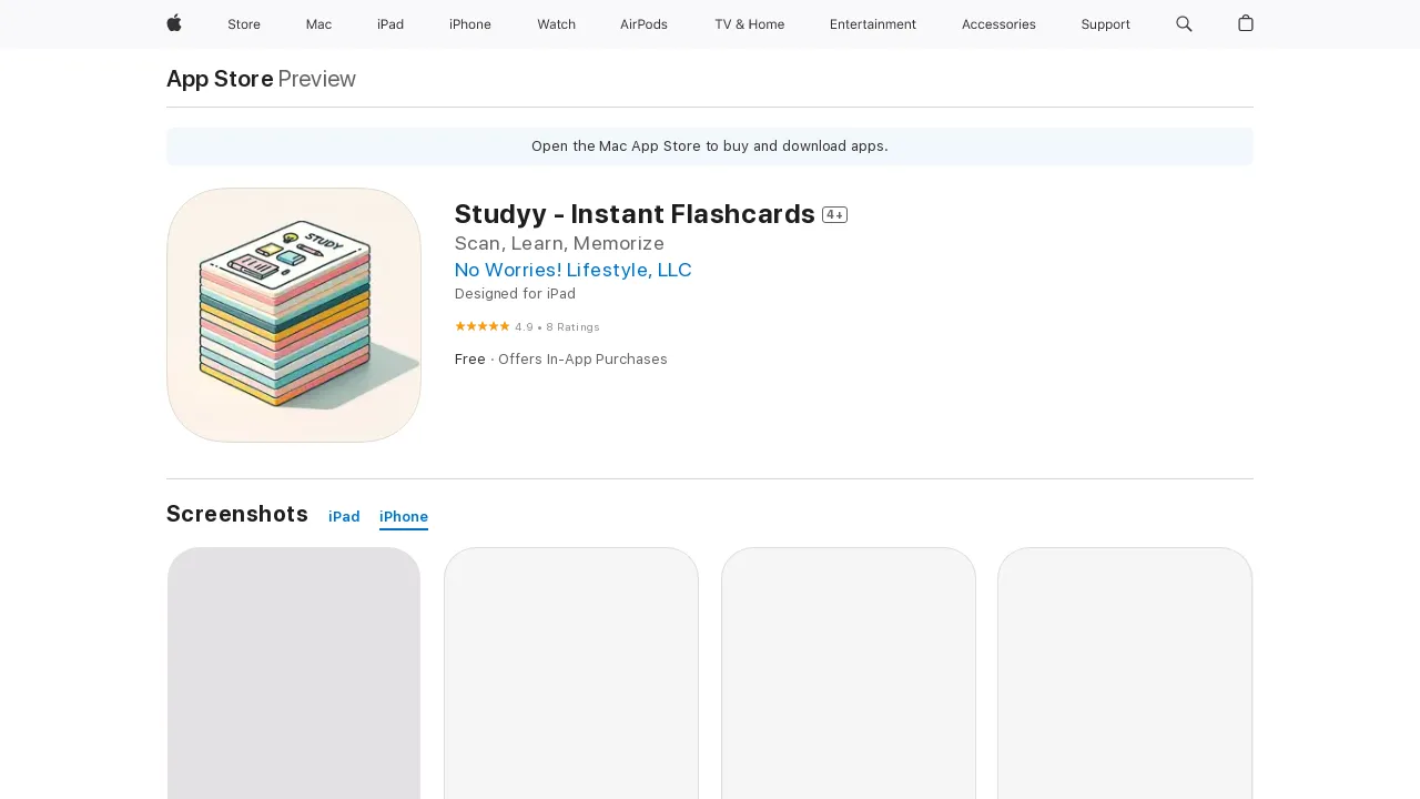 Studyy - Instant Flashcards screenshot