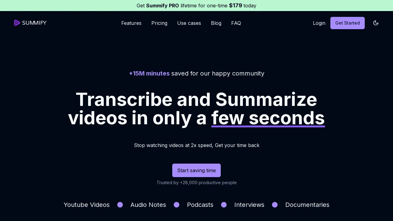 Summify screenshot