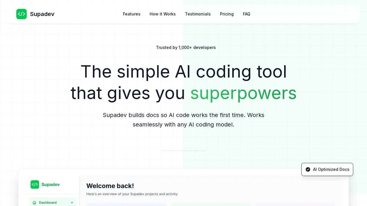 Supadev - Code 5x Faster