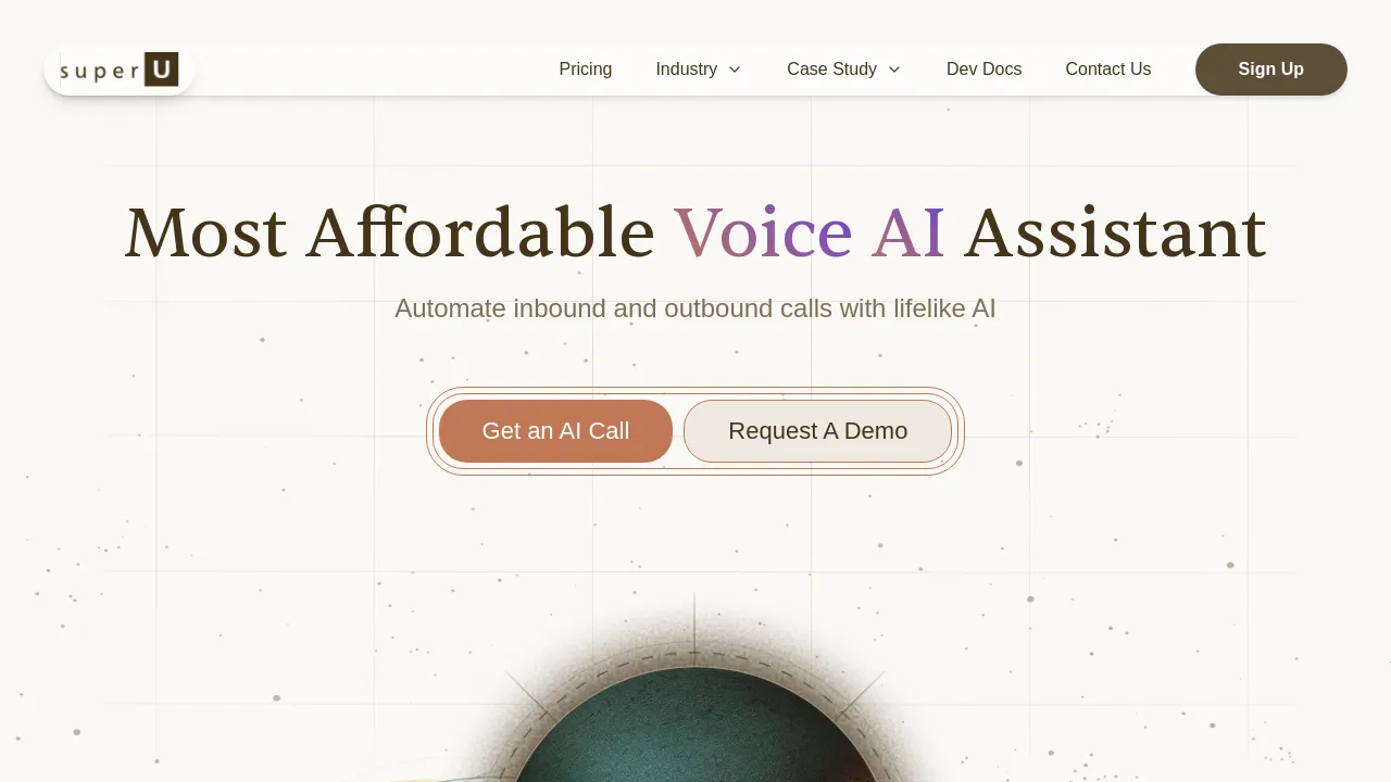 SuperU AI   Voice AI Platform for High Volume Business Calling (Inbound & Outbound) screenshot