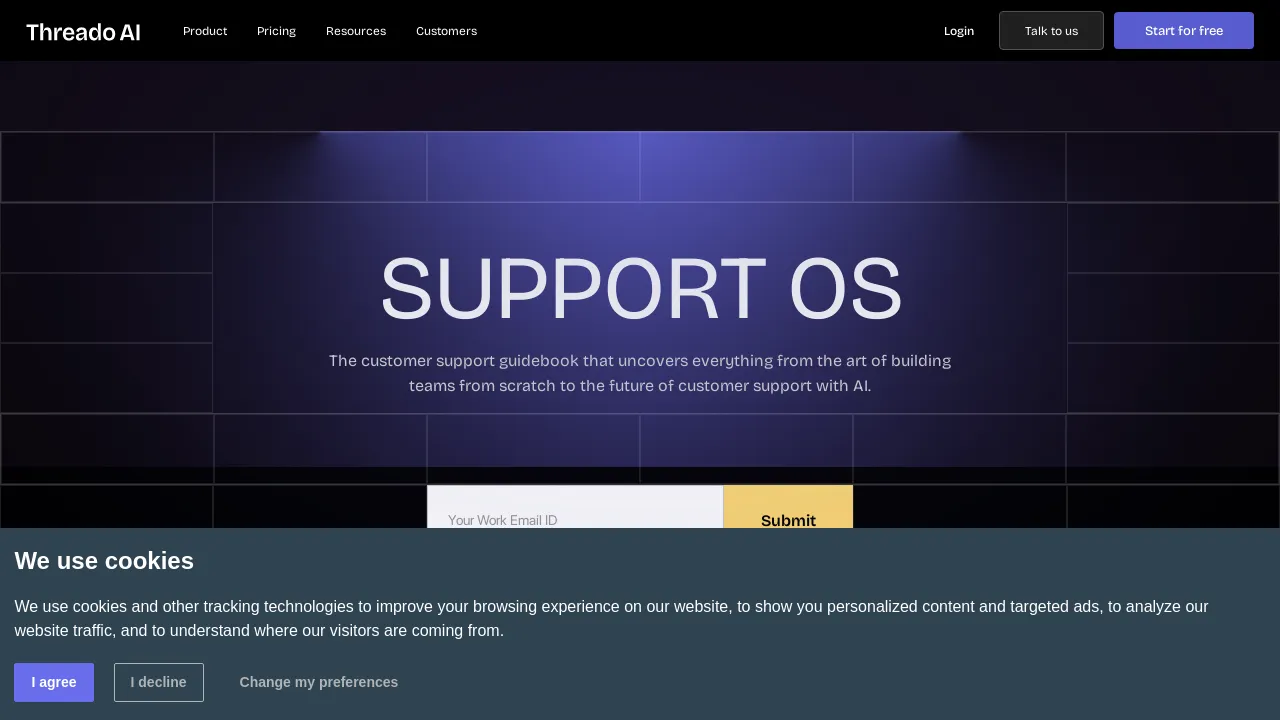 Support OS by Threado AI screenshot