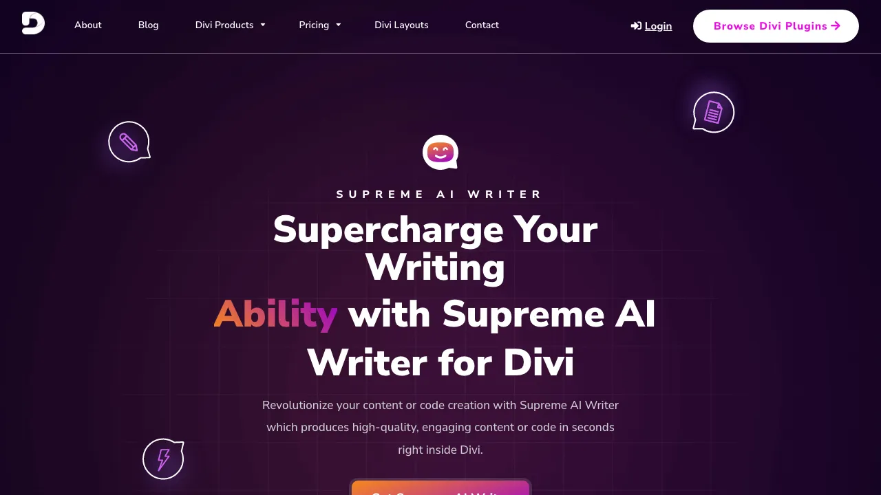 Supreme AI Writer screenshot