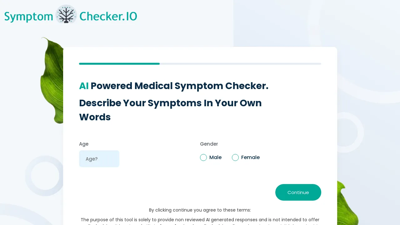 SymptomChecker.io screenshot