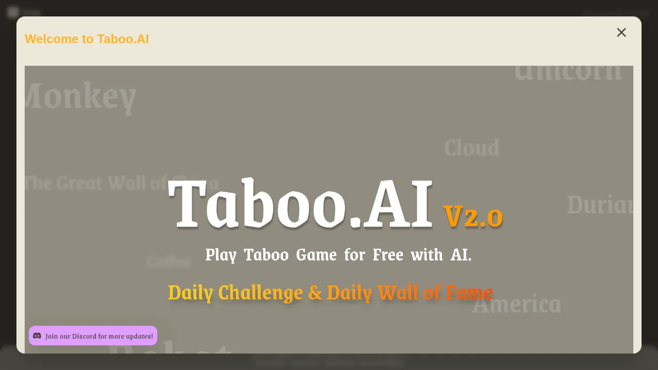 Taboo AI screenshot