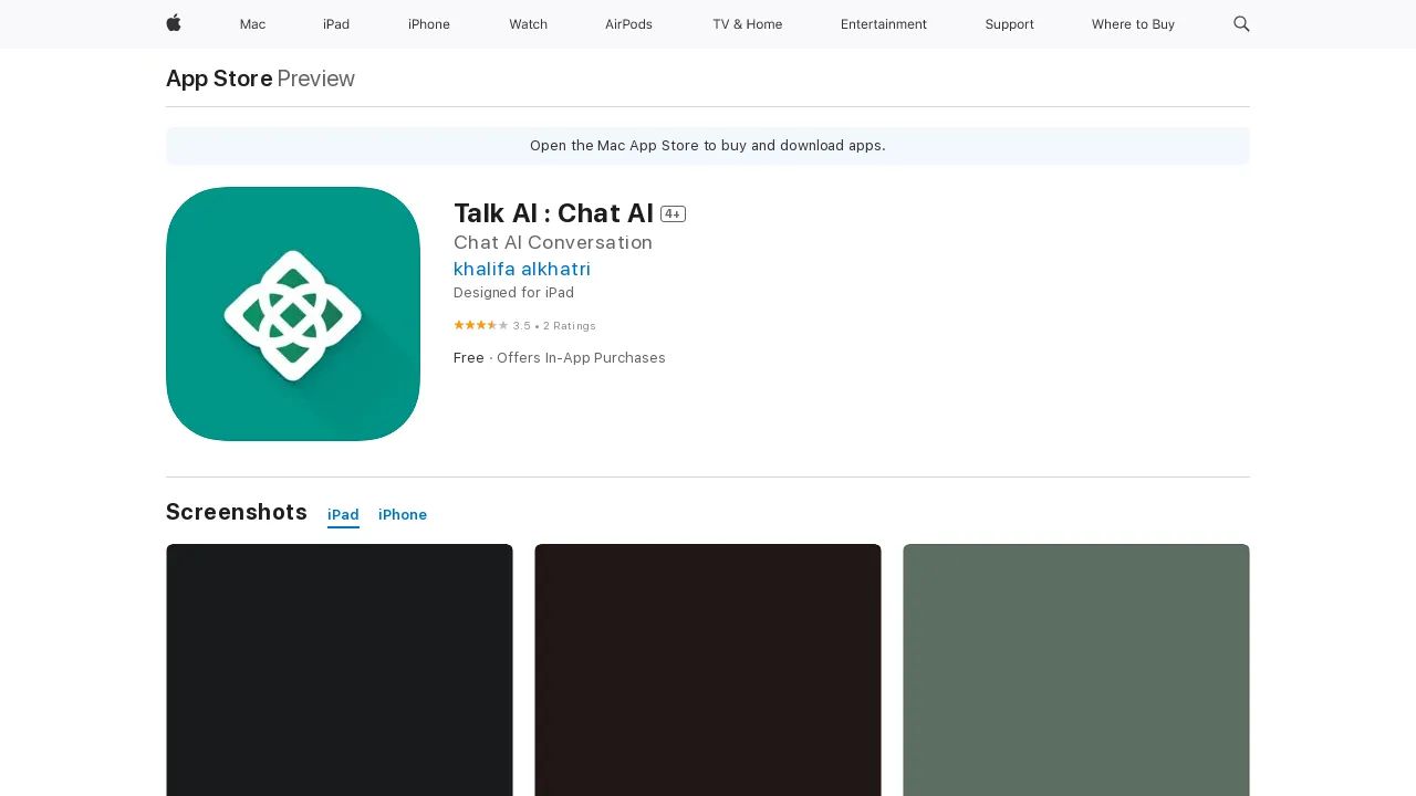 Talk AI screenshot